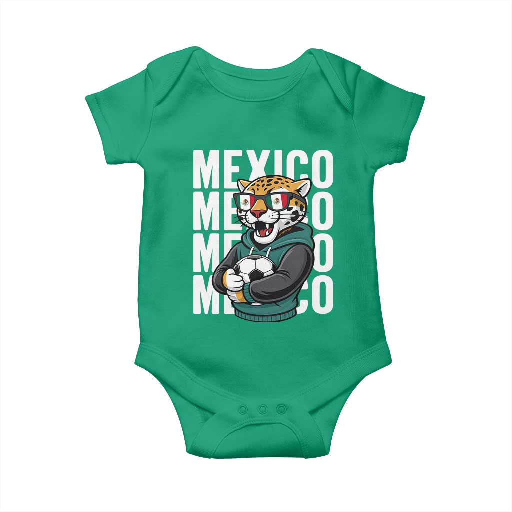 Fierce Mexico Jaguar Soccer Pride Fan Gift Baby Onesie