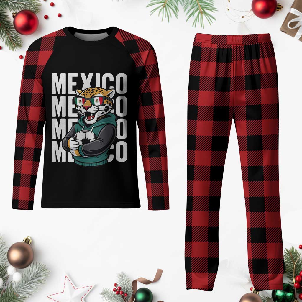 Fierce Mexico Jaguar Soccer Pride Fan Gift Plaid Pajama Set