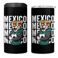 Fierce Mexico Jaguar Soccer Pride Fan Gift 4 in 1 Can Cooler Tumbler