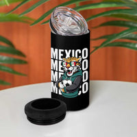 Fierce Mexico Jaguar Soccer Pride Fan Gift 4 in 1 Can Cooler Tumbler