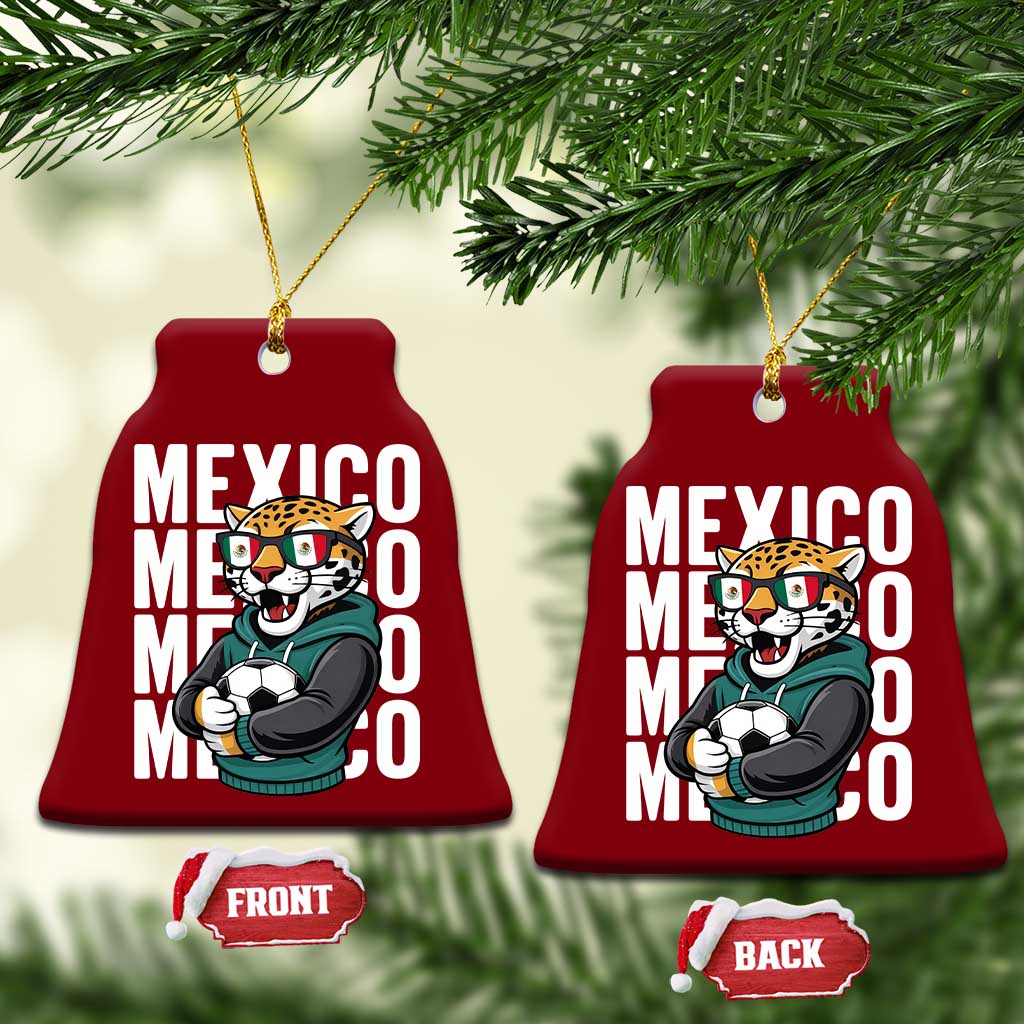 Fierce Mexico Jaguar Soccer Pride Fan Gift Ceramic Ornament