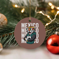 Fierce Mexico Jaguar Soccer Pride Fan Gift Ceramic Ornament