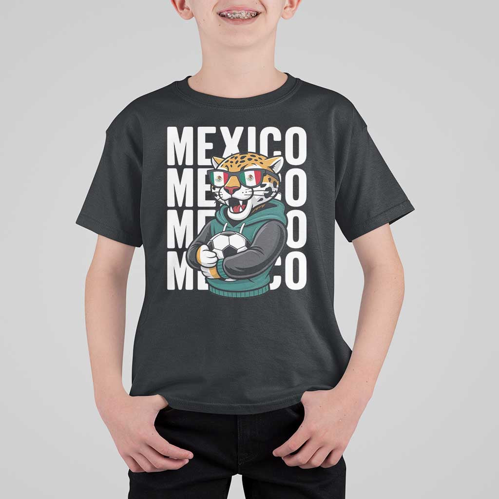Fierce Mexico Jaguar Soccer Pride Fan Gift T Shirt For Kid
