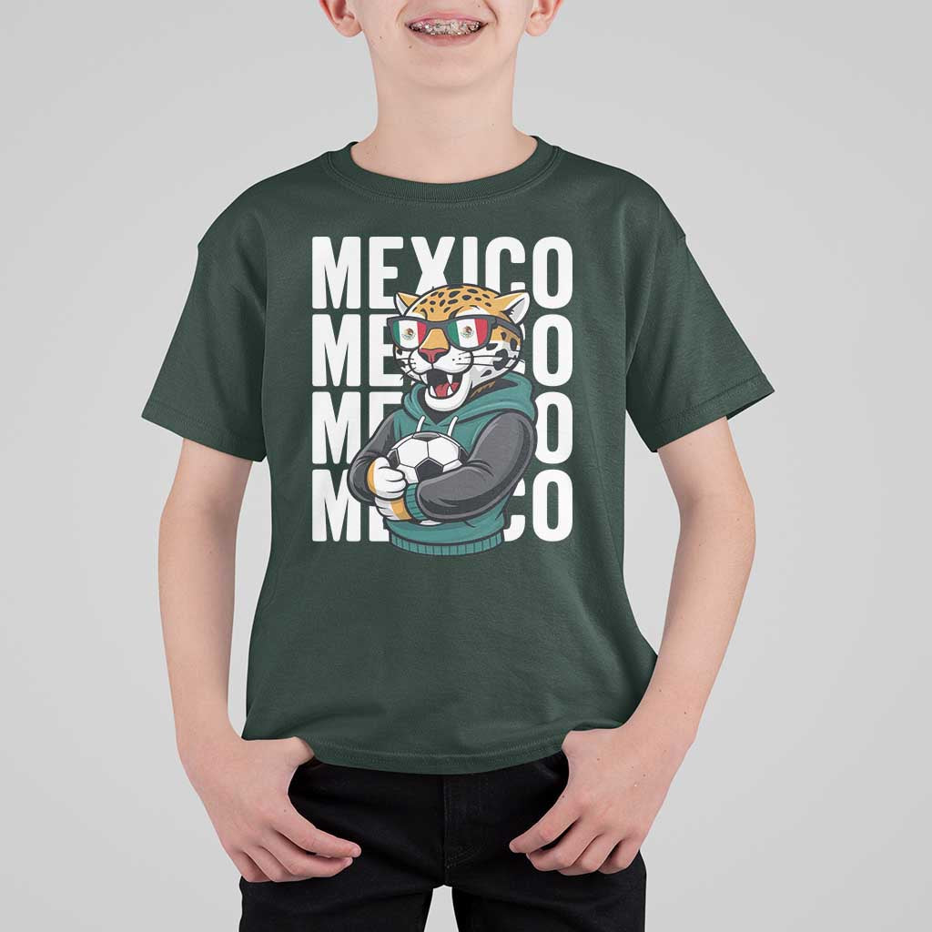 Fierce Mexico Jaguar Soccer Pride Fan Gift T Shirt For Kid