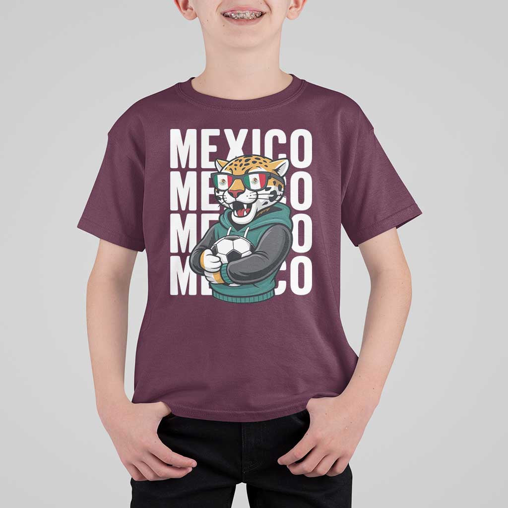 Fierce Mexico Jaguar Soccer Pride Fan Gift T Shirt For Kid