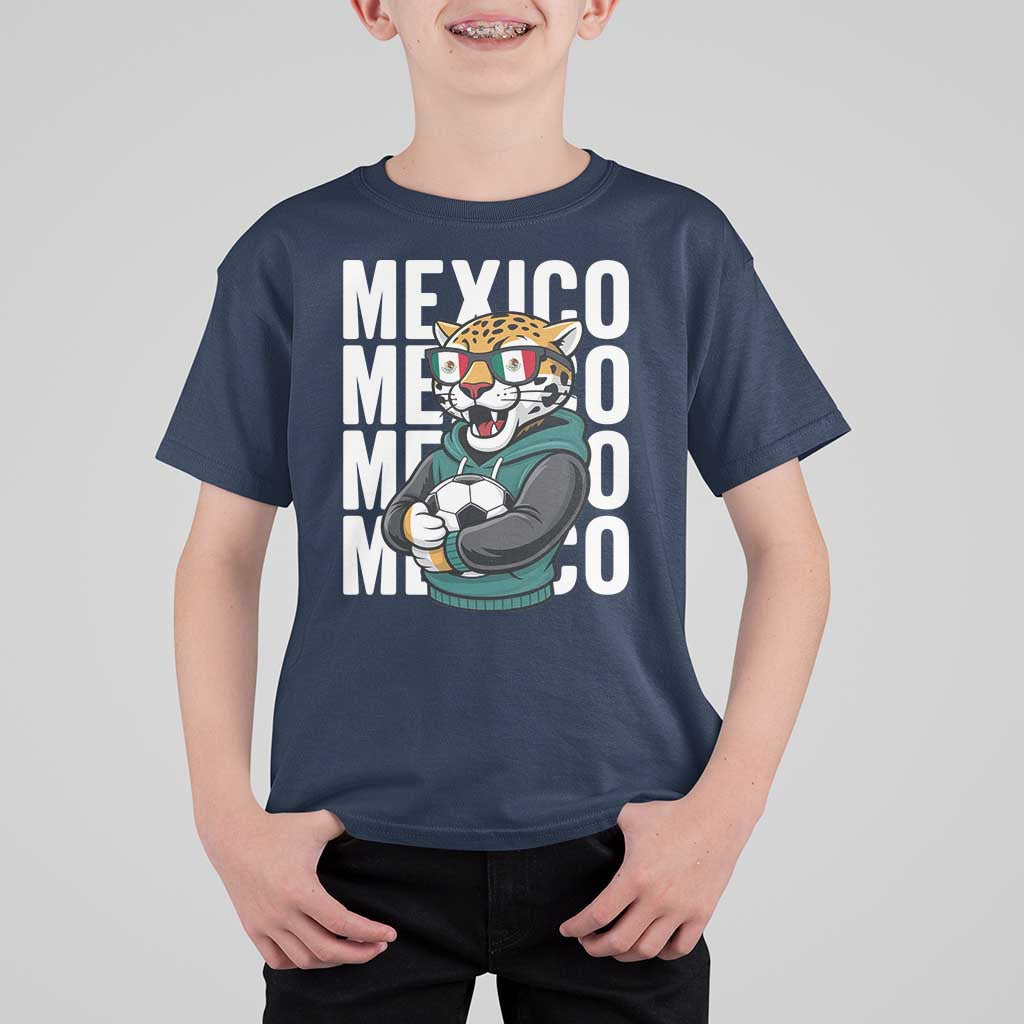 Fierce Mexico Jaguar Soccer Pride Fan Gift T Shirt For Kid