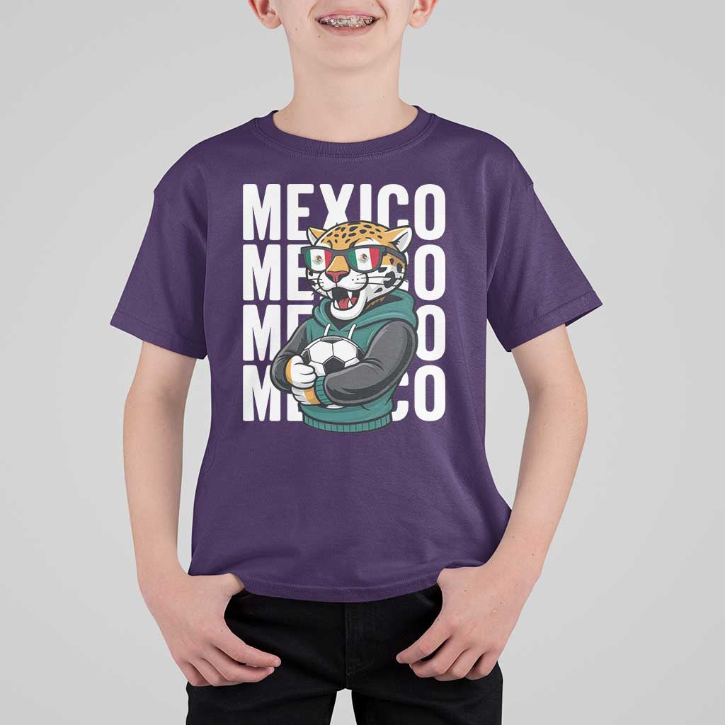 Fierce Mexico Jaguar Soccer Pride Fan Gift T Shirt For Kid