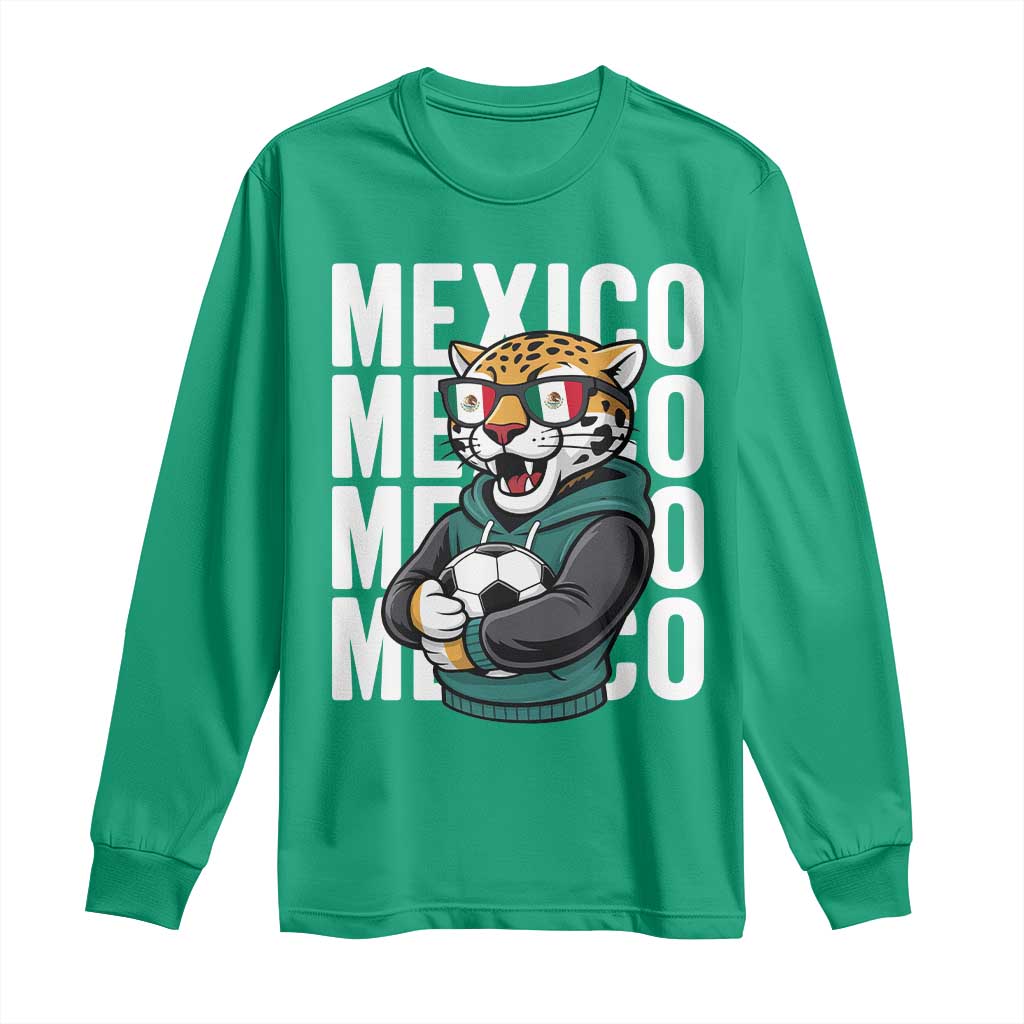 Fierce Mexico Jaguar Soccer Pride Fan Gift Long Sleeve Shirt