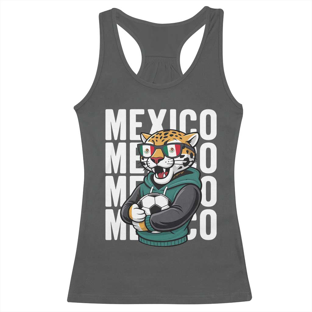 Fierce Mexico Jaguar Soccer Pride Fan Gift Racerback Tank Top