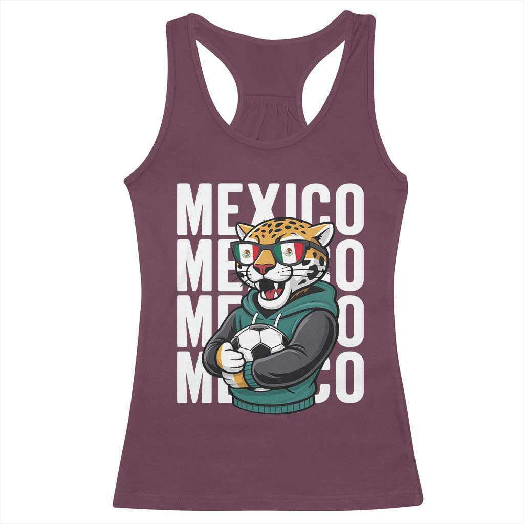 Fierce Mexico Jaguar Soccer Pride Fan Gift Racerback Tank Top