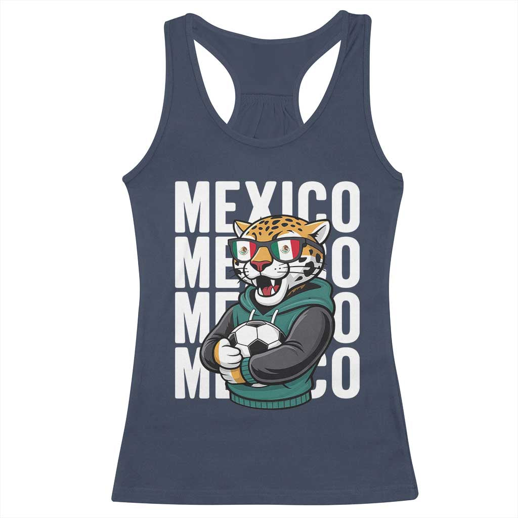 Fierce Mexico Jaguar Soccer Pride Fan Gift Racerback Tank Top