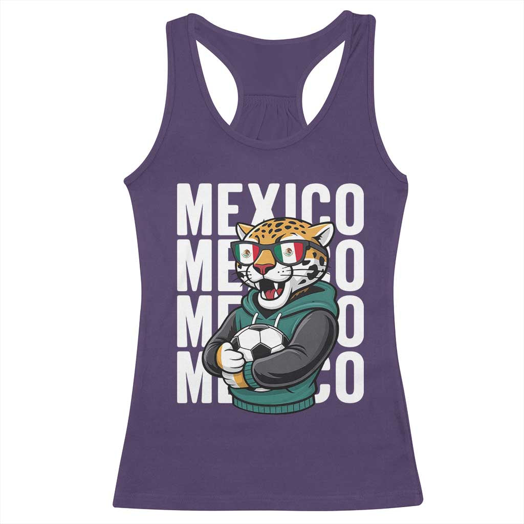 Fierce Mexico Jaguar Soccer Pride Fan Gift Racerback Tank Top