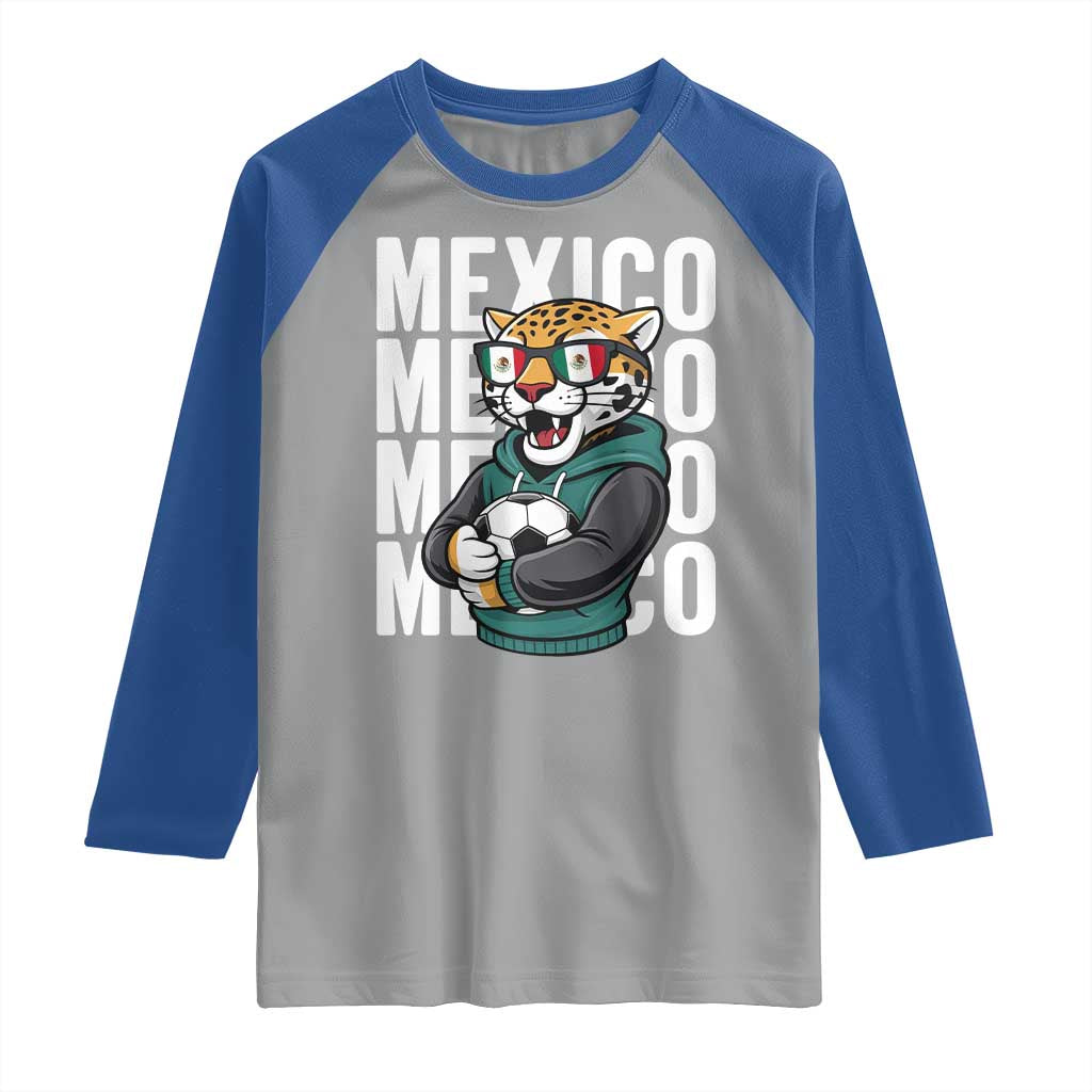 Fierce Mexico Jaguar Soccer Pride Fan Gift Raglan Shirt