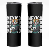 Fierce Mexico Jaguar Soccer Pride Fan Gift Skinny Tumbler