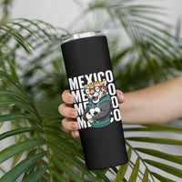 Fierce Mexico Jaguar Soccer Pride Fan Gift Skinny Tumbler