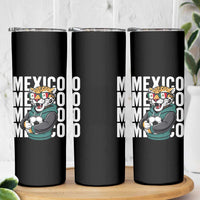 Fierce Mexico Jaguar Soccer Pride Fan Gift Skinny Tumbler