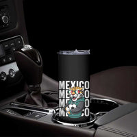 Fierce Mexico Jaguar Soccer Pride Fan Gift Skinny Tumbler
