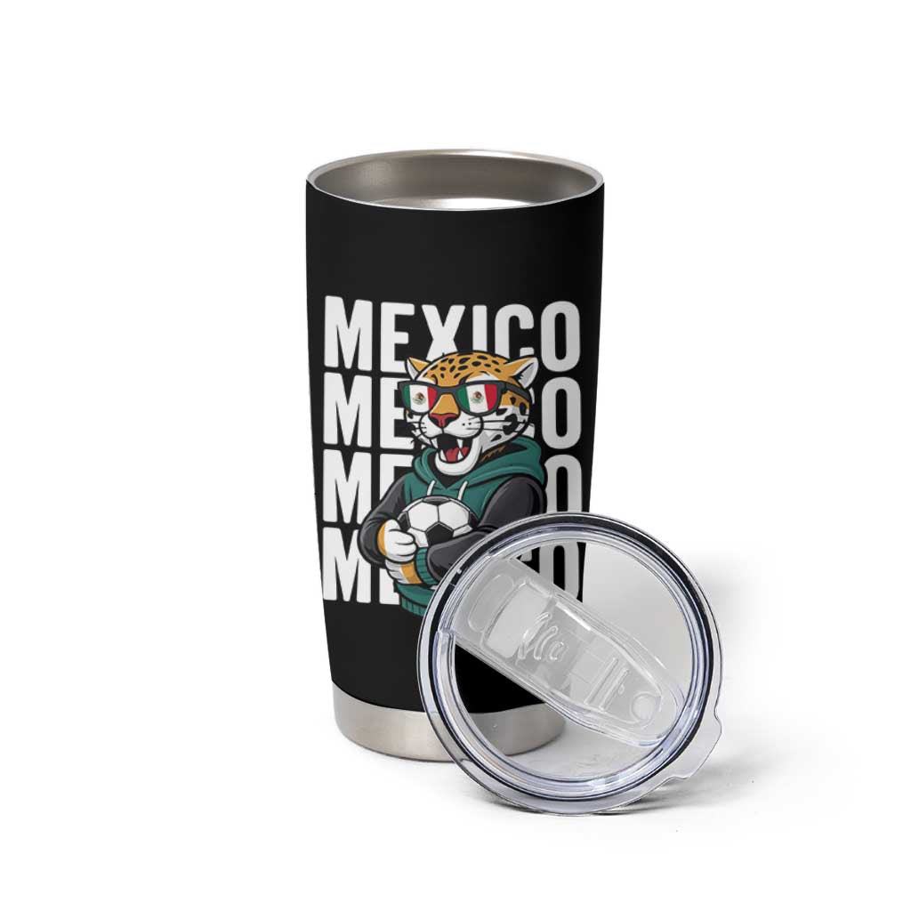 Fierce Mexico Jaguar Soccer Pride Fan Gift Tumbler Cup