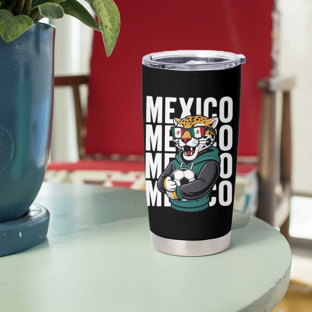 Fierce Mexico Jaguar Soccer Pride Fan Gift Tumbler Cup