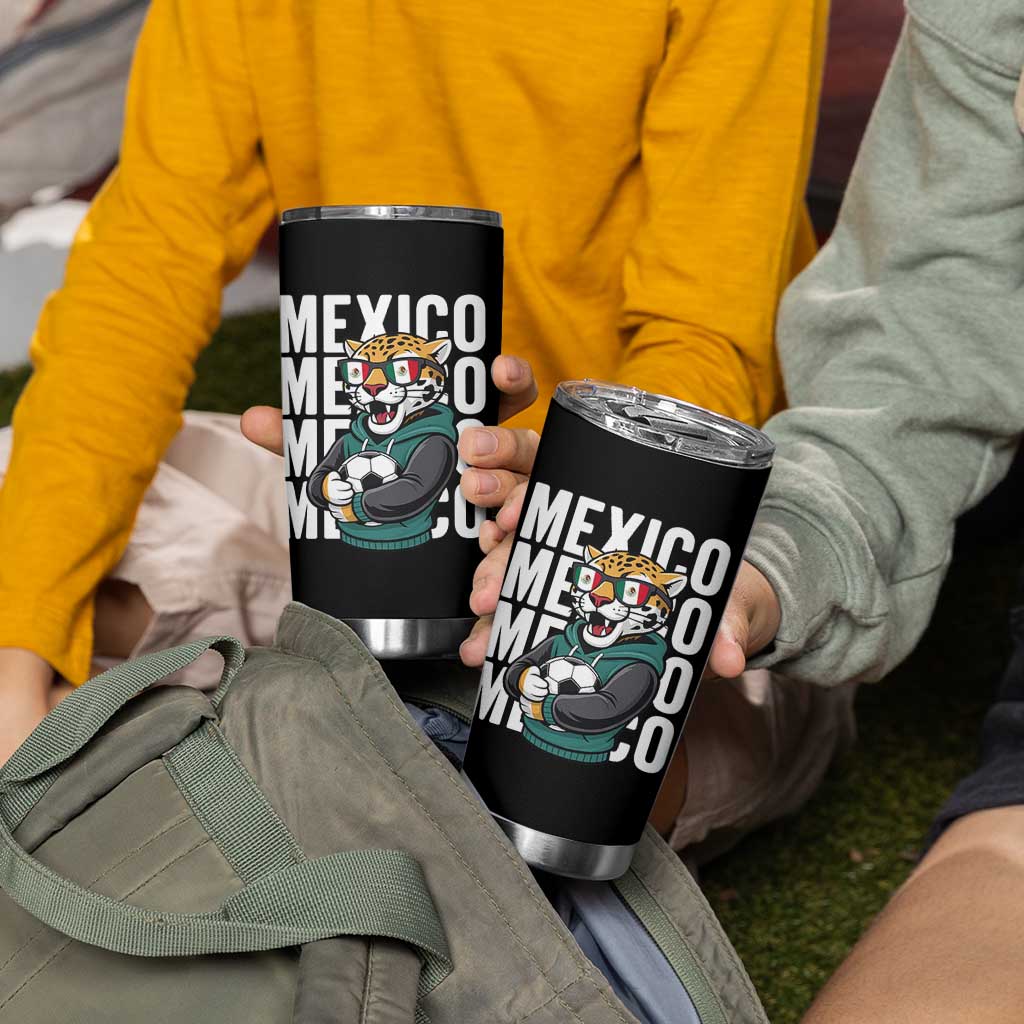 Fierce Mexico Jaguar Soccer Pride Fan Gift Tumbler Cup