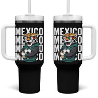 Fierce Mexico Jaguar Soccer Pride Fan Gift Tumbler With Handle