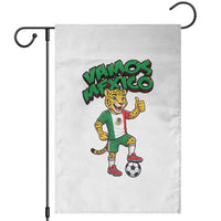 Vamos Mexico Fierce Leopard Garden Flag Soccer 2026 Fan Gift