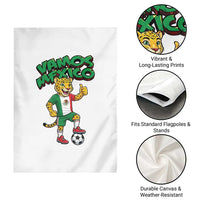 Vamos Mexico Fierce Leopard Garden Flag Soccer 2026 Fan Gift