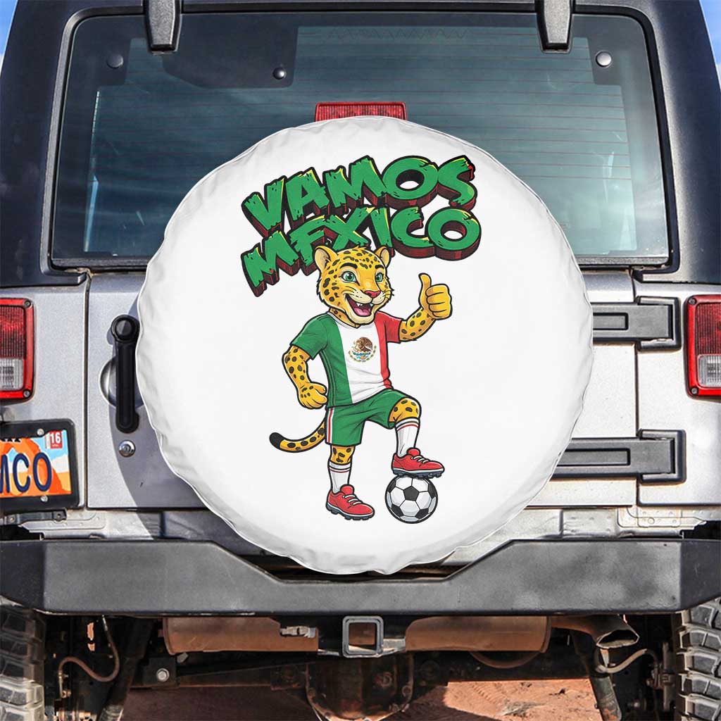Vamos Mexico Fierce Leopard Spare Tire Cover Soccer 2026 Fan Gift