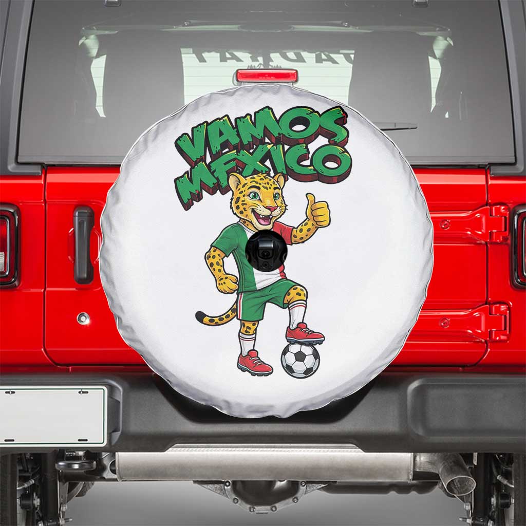 Vamos Mexico Fierce Leopard Spare Tire Cover Soccer 2026 Fan Gift