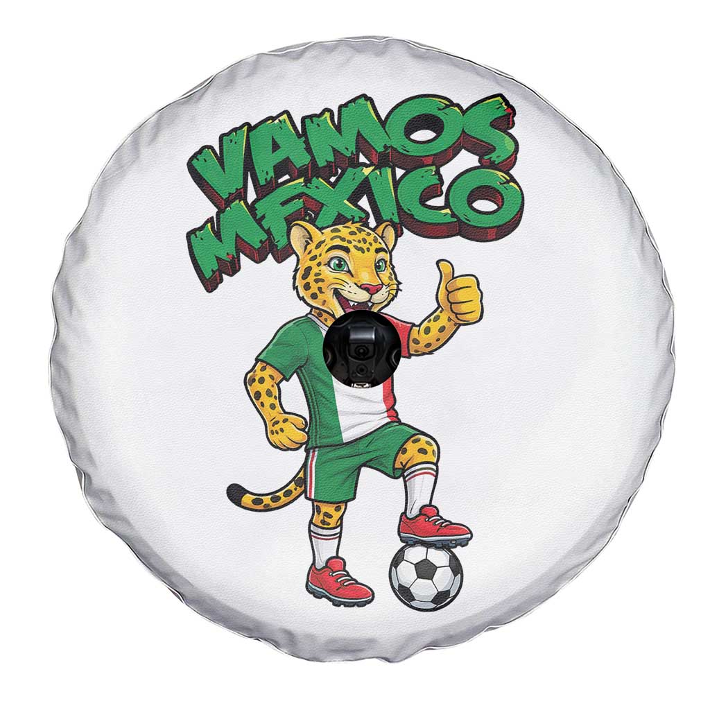 Vamos Mexico Fierce Leopard Spare Tire Cover Soccer 2026 Fan Gift