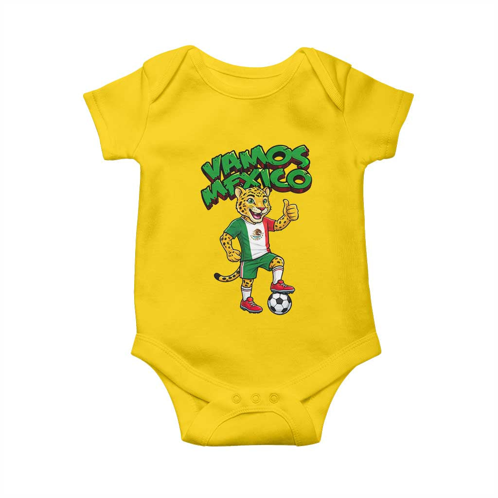 Vamos Mexico Fierce Leopard Baby Onesie Soccer 2026 Fan Gift