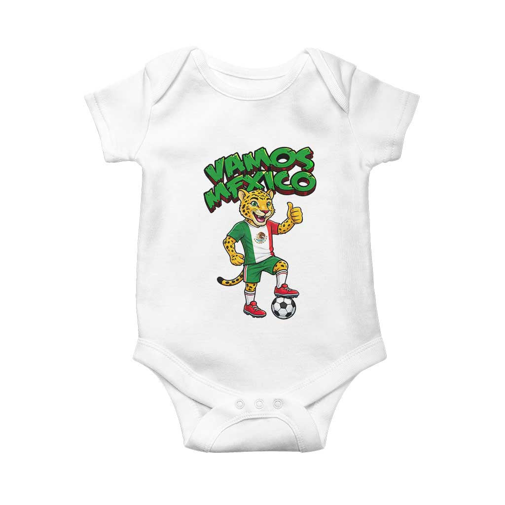 Vamos Mexico Fierce Leopard Baby Onesie Soccer 2026 Fan Gift