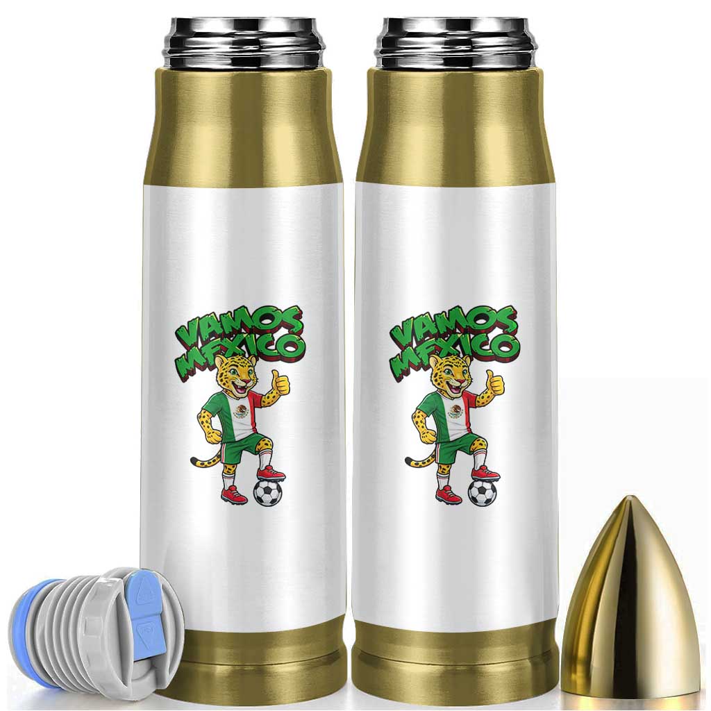 Vamos Mexico Fierce Leopard Bullet Tumbler Soccer 2026 Fan Gift