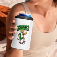 Vamos Mexico Fierce Leopard 4 in 1 Can Cooler Tumbler Soccer 2026 Fan Gift
