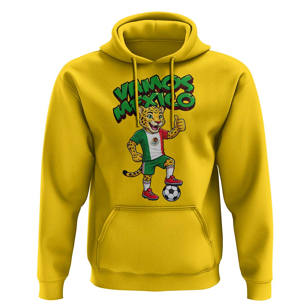 Vamos Mexico Fierce Leopard Hoodie Soccer 2026 Fan Gift