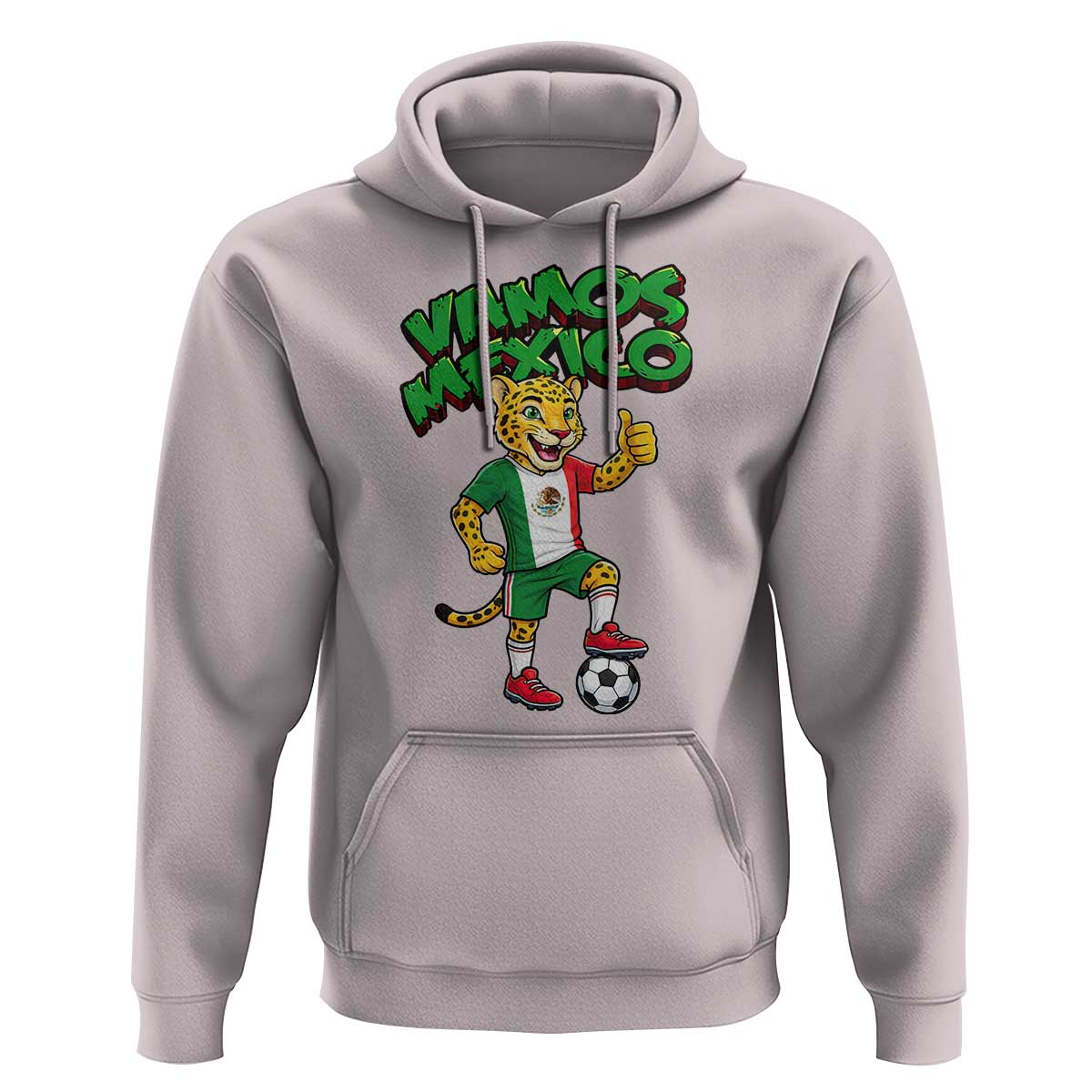 Vamos Mexico Fierce Leopard Hoodie Soccer 2026 Fan Gift