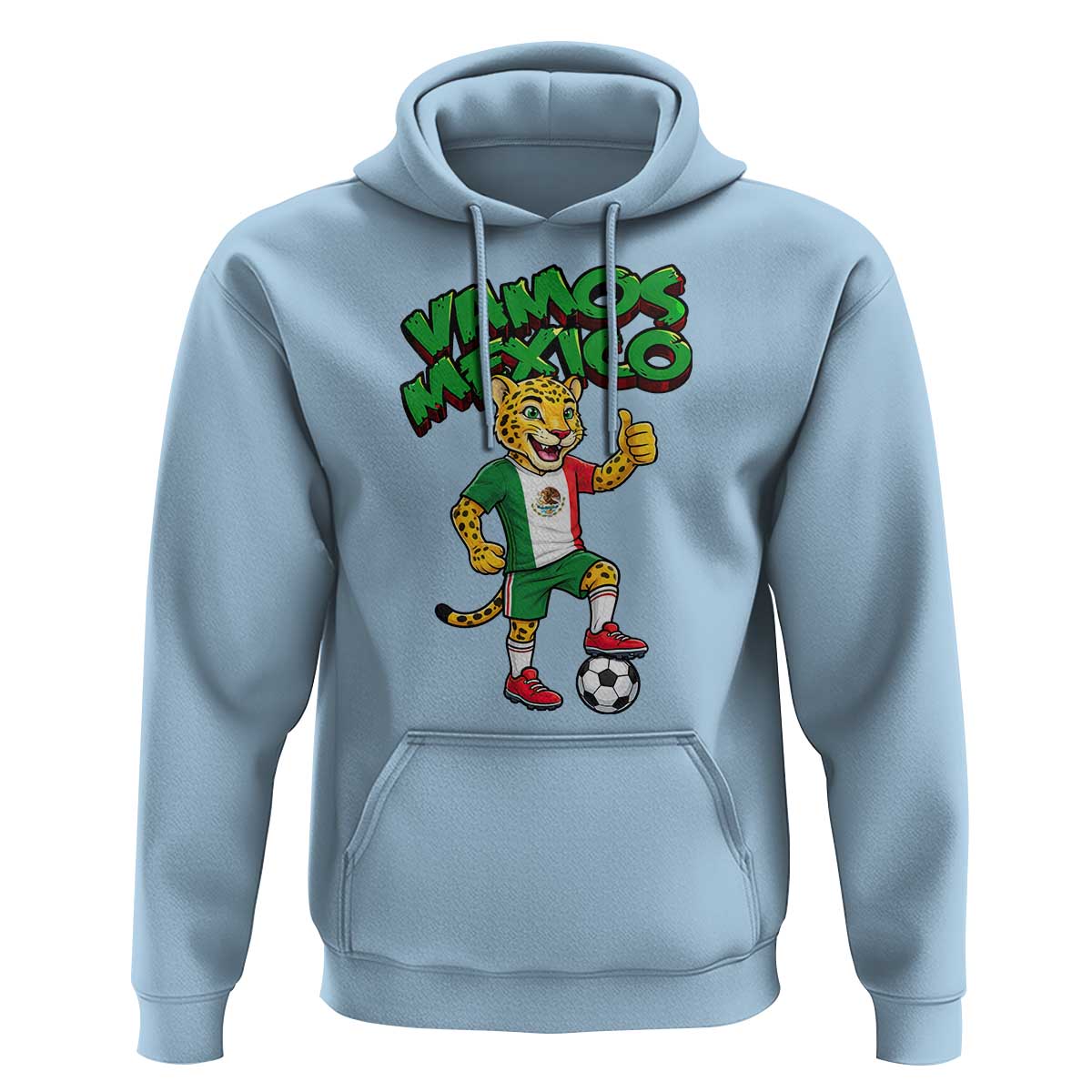 Vamos Mexico Fierce Leopard Hoodie Soccer 2026 Fan Gift