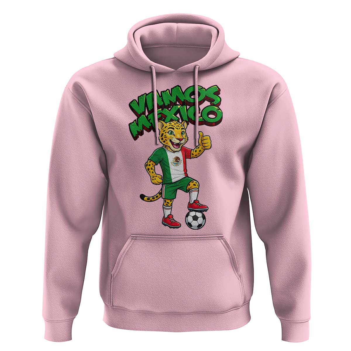 Vamos Mexico Fierce Leopard Hoodie Soccer 2026 Fan Gift