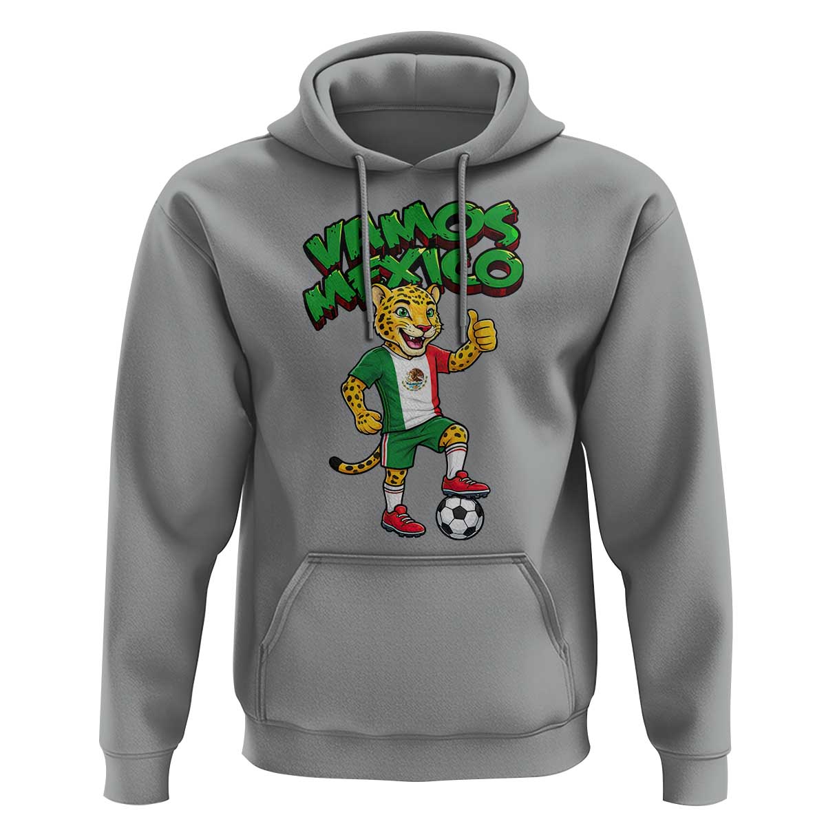 Vamos Mexico Fierce Leopard Hoodie Soccer 2026 Fan Gift