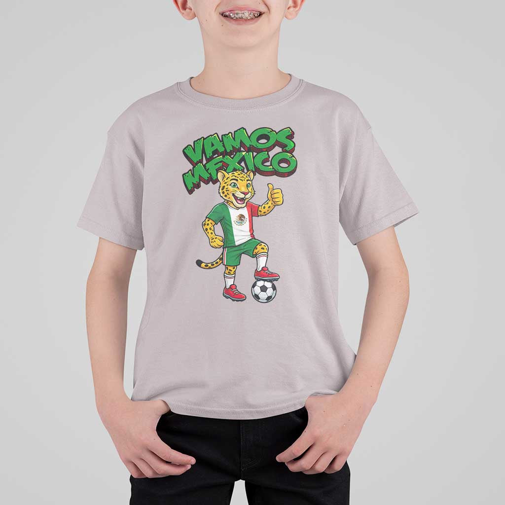 Vamos Mexico Fierce Leopard T Shirt For Kid Soccer 2026 Fan Gift