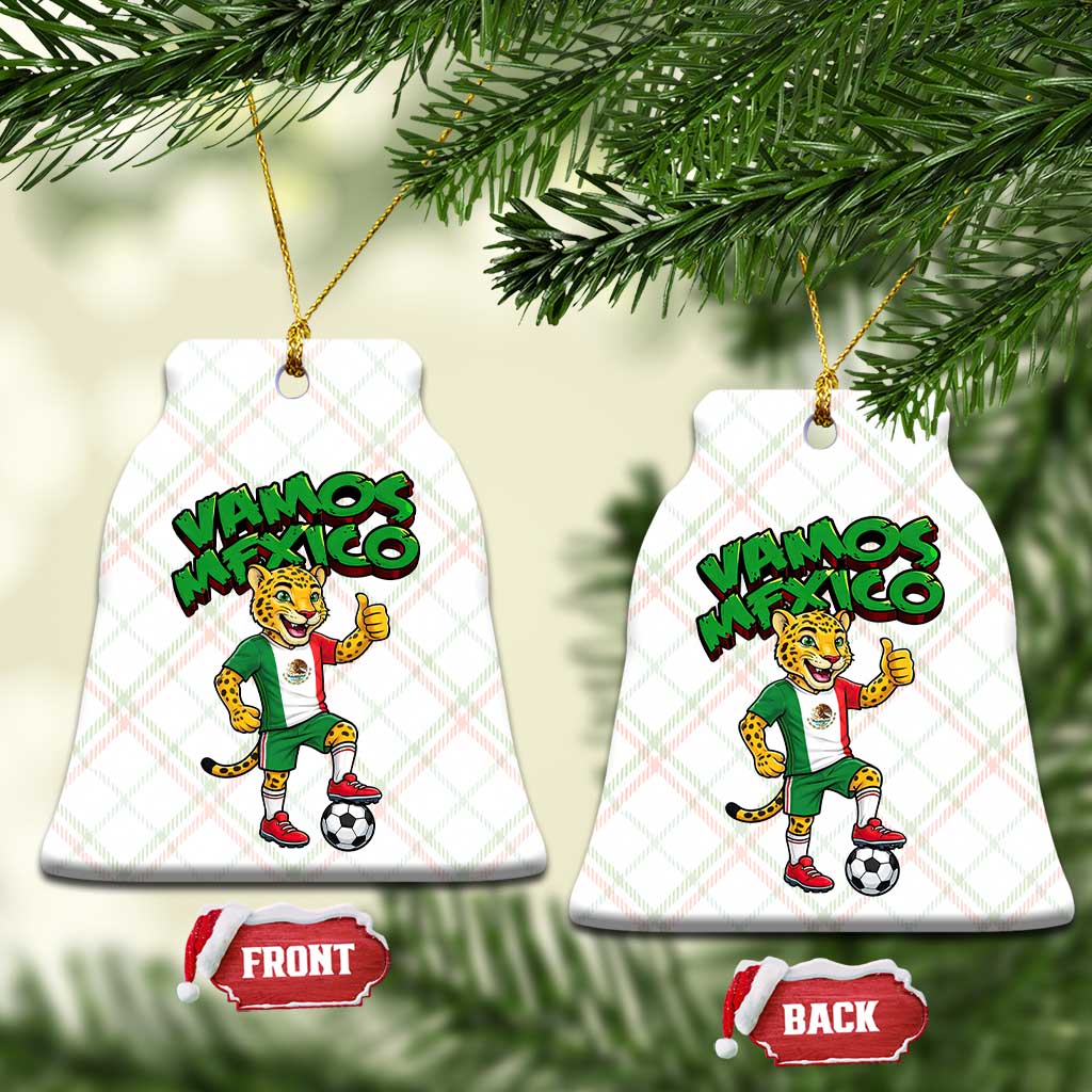 Vamos Mexico Fierce Leopard Ceramic Ornament Soccer 2026 Fan Gift