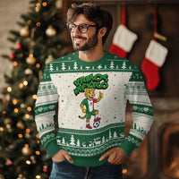 Vamos Mexico Fierce Leopard Ugly Christmas Sweater Soccer 2026 Fan Gift