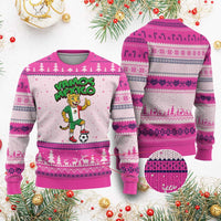 Vamos Mexico Fierce Leopard Ugly Christmas Sweater Soccer 2026 Fan Gift