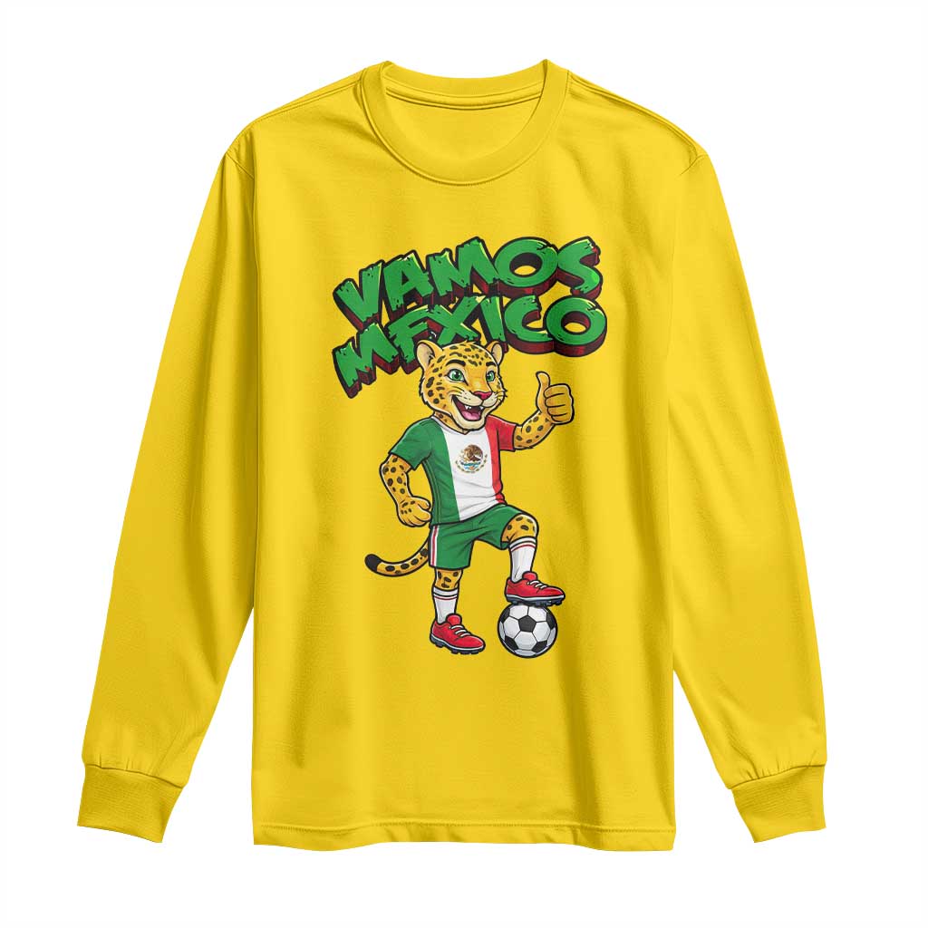 Vamos Mexico Fierce Leopard Long Sleeve Shirt Soccer 2026 Fan Gift