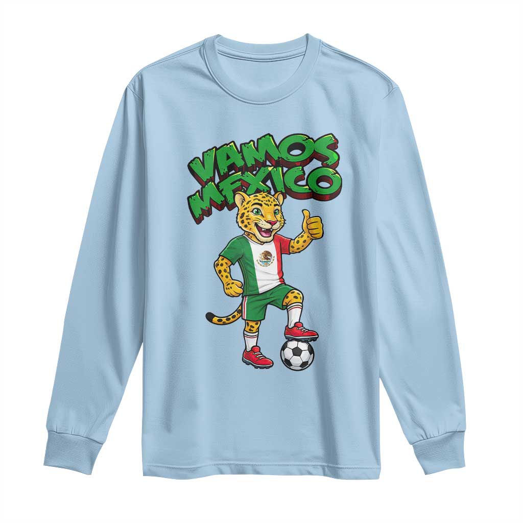 Vamos Mexico Fierce Leopard Long Sleeve Shirt Soccer 2026 Fan Gift