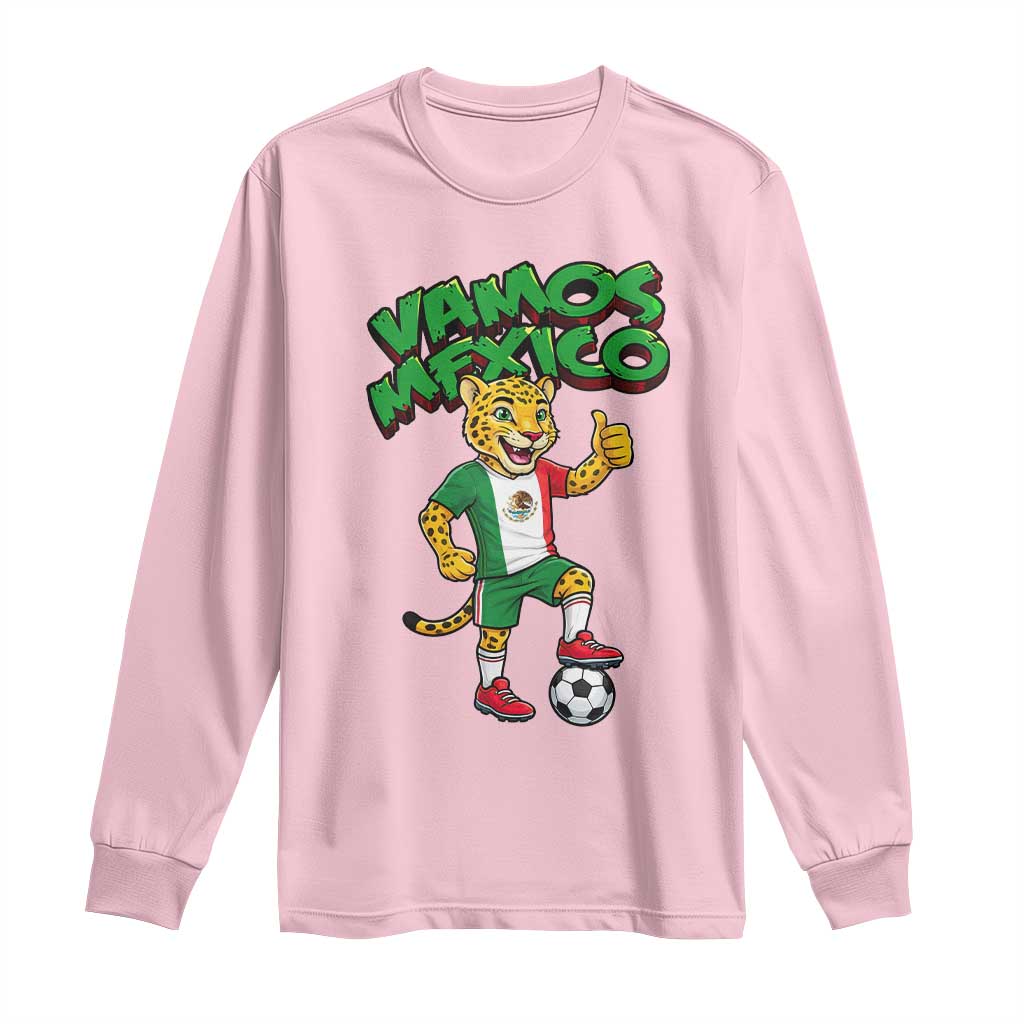 Vamos Mexico Fierce Leopard Long Sleeve Shirt Soccer 2026 Fan Gift