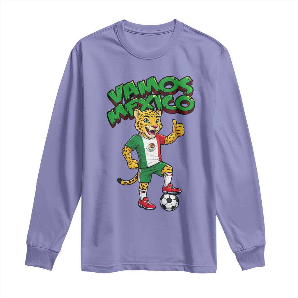 Vamos Mexico Fierce Leopard Long Sleeve Shirt Soccer 2026 Fan Gift