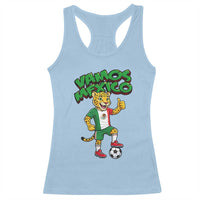 Vamos Mexico Fierce Leopard Racerback Tank Top Soccer 2026 Fan Gift