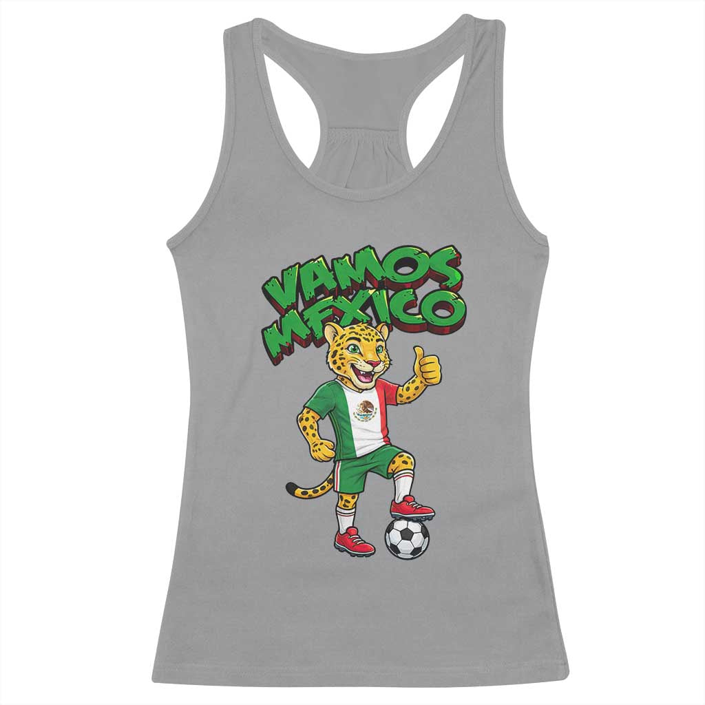 Vamos Mexico Fierce Leopard Racerback Tank Top Soccer 2026 Fan Gift