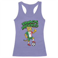 Vamos Mexico Fierce Leopard Racerback Tank Top Soccer 2026 Fan Gift